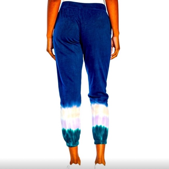 Wildfox French Terrycloth Navy Tie-Dye Hoodie & Jogger Set - Picture 6 of 14